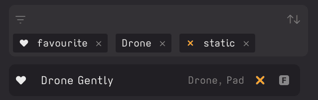 Filter presets
